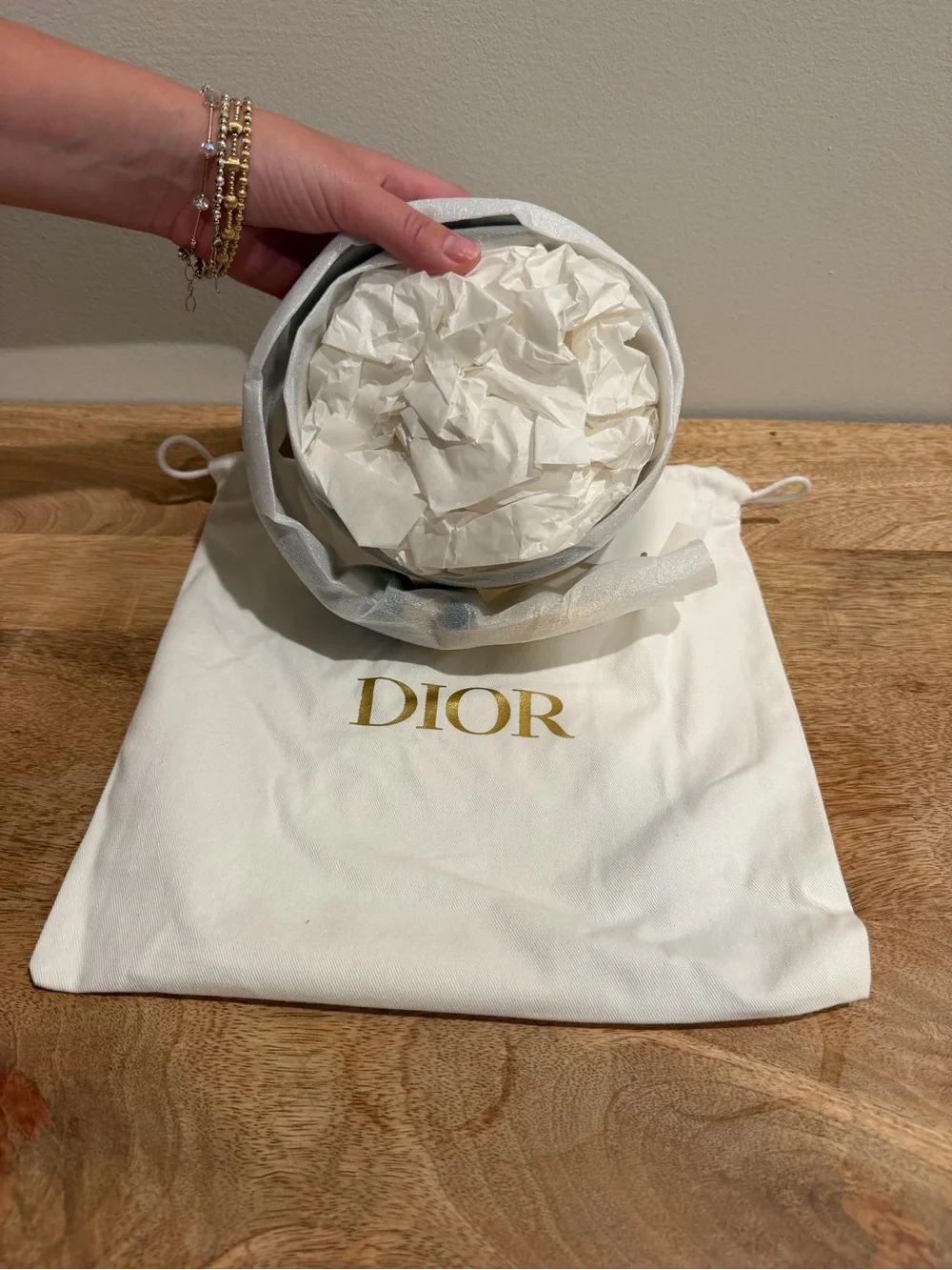 Dior Black Leather Belt with Gold CD Buckle and Cream Reversible Lining